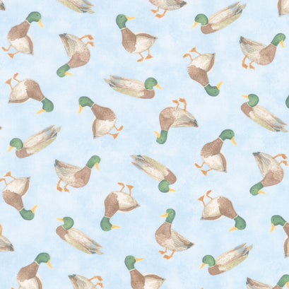 Lakefront - Mallard Toss Sky Blue Yardage