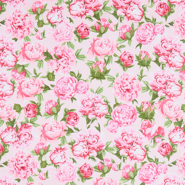 Monthly Placemat Coordinate - Peonies Pink Yardage Primary Image