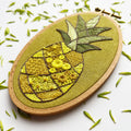 Patchwork Pineapple Embroidery Kit Primary Image