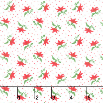 Jubilee - Flowers Red Yardage