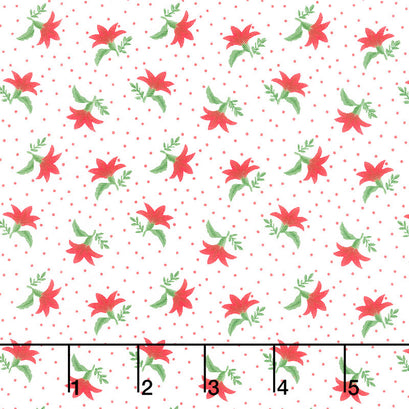 Jubilee - Flowers Red Yardage