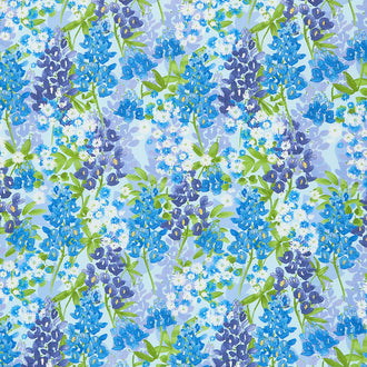 Wild Blossoms - Bluebonnets Mist Yardage