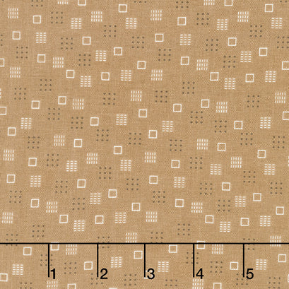 Calico - Squares Chestnut Yardage
