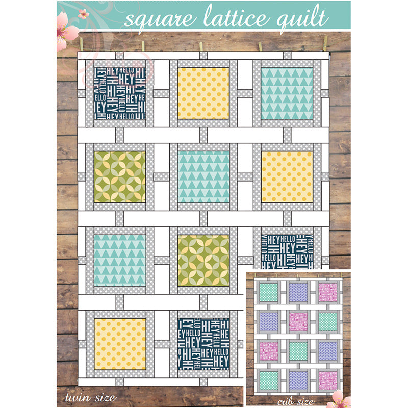 Digital Download - Square Lattice Quilt Pattern Alternative View #1