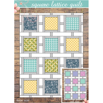 Digital Download - Square Lattice Quilt Pattern Alternative View #1