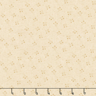 Back to Basics - Daisy Swirl Mushroom Tonal Yardage