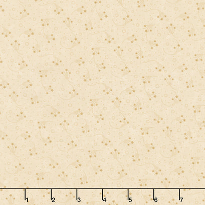 Back to Basics - Daisy Swirl Mushroom Tonal Yardage