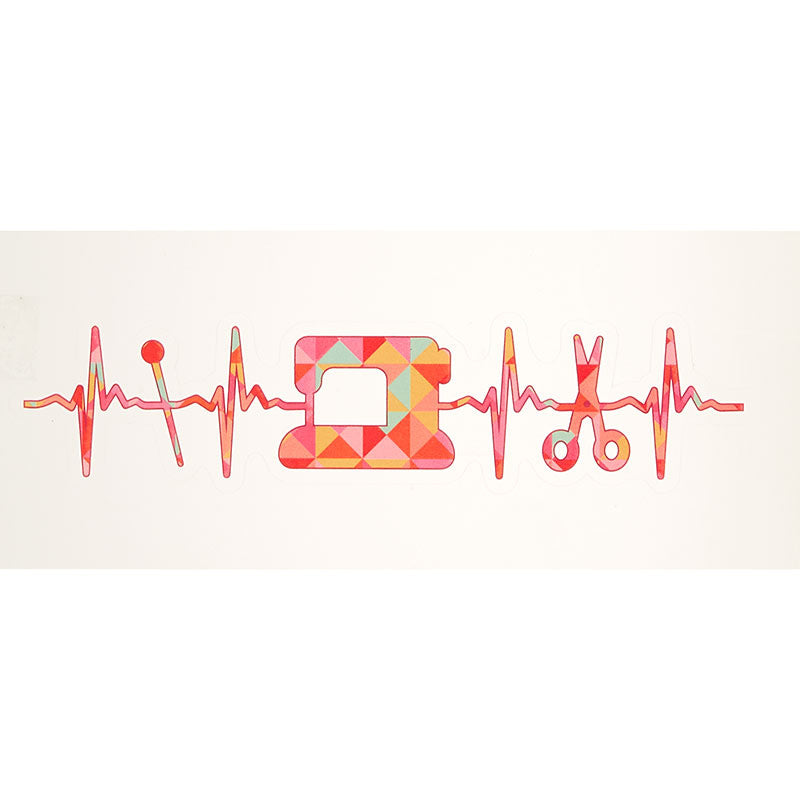 MSQC Quilting Heartbeat Decal Primary Image