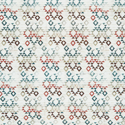 Extra Wide Backings - Great Outdoors Geo Pattern Natural 108" Wide Backing