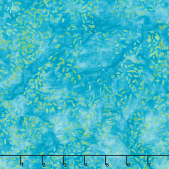 Chromatic Batiks - Dashes Teal Cool Water Yardage
