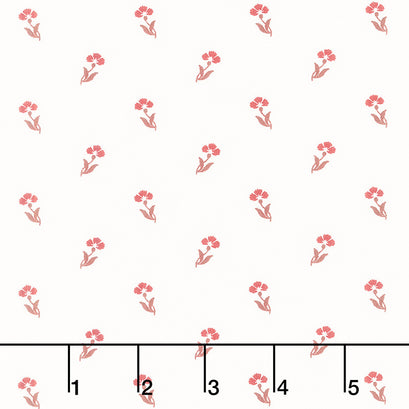 Red and White Gatherings - Carnation Vanilla Yardage