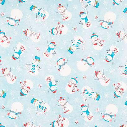 Frosty Merry-Mints - Snowman Toss Teal Yardage