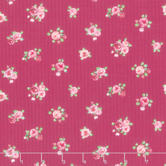 Blush - Mini Floral Spot Magenta Yardage