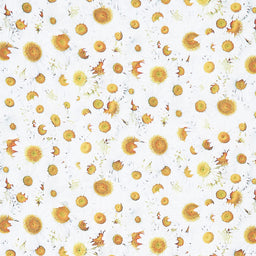 Hand Picked - Forget Me Not - Daisy Delight White Yellow Yardage Primary Image