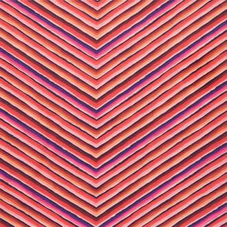 Kaffe - 85 and Fabulous Chevron Stripe Red Yardage