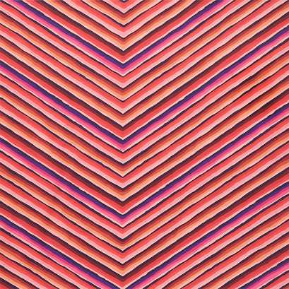 Kaffe - 85 and Fabulous Chevron Stripe Red Yardage