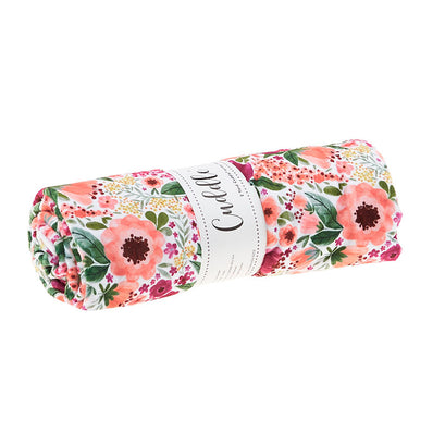 Cuddle® Digital Print - Spring Bouquet Papaya 2 Yard Cut