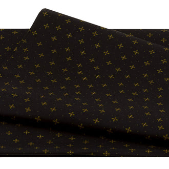 Ebony & Onyx - Geometric Petals 3 Yard Cut