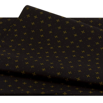 Ebony & Onyx - Geometric Petals 3 Yard Cut
