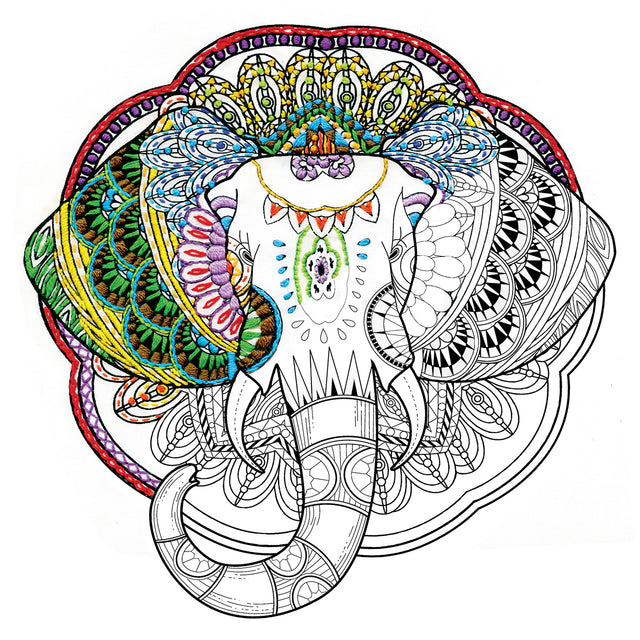Zenbroidery Elephant Embroidery Kit Primary Image