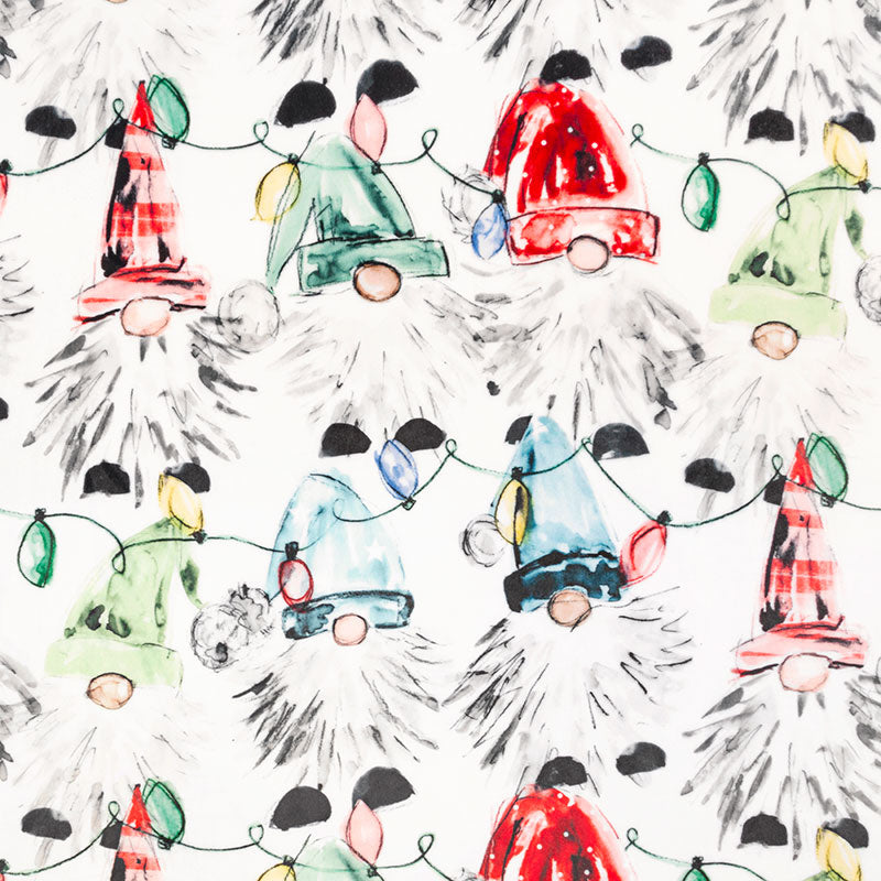 Cuddle® Prints - Don't Gnome Me Snow Digitally Printed Yardage Primary Image