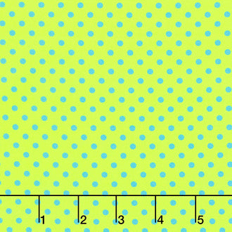 Alphabits - Alpha Dots Lime Yardage