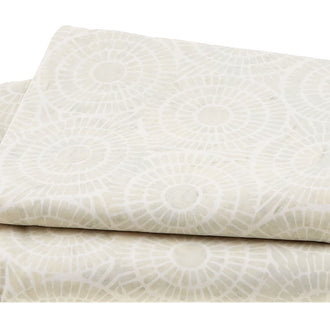 Morning Glow Batiks - Mosaic Sun Neutral Snow 5 Yard Cut