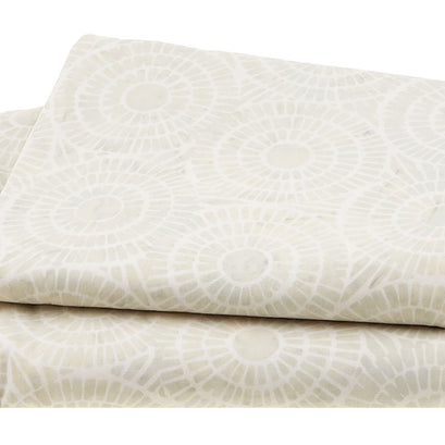 Morning Glow Batiks - Mosaic Sun Neutral Snow 5 Yard Cut
