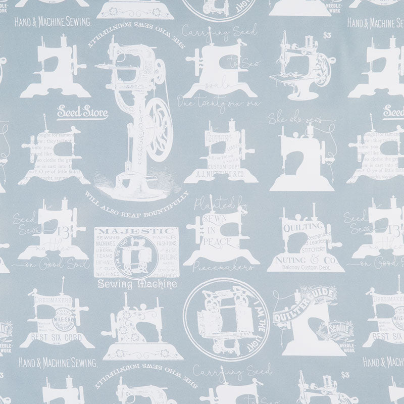 She Who Sews (Riley Blake) - Sewing Machines Blue Yardage Primary Image