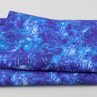 Water Blues - Mottled 2 Yard Cut