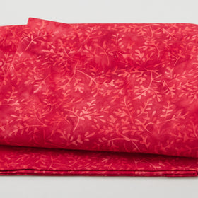 Wildflower Batiks - Mini Leaf-Red Candy 2 Yard Cut Primary Image