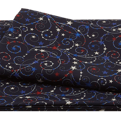 Star Spangled - Stars Navy 108" Wide 3 Yard Cut