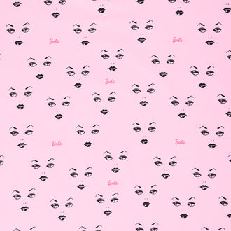 Barbie - Barbie Faces Light Pink Yardage