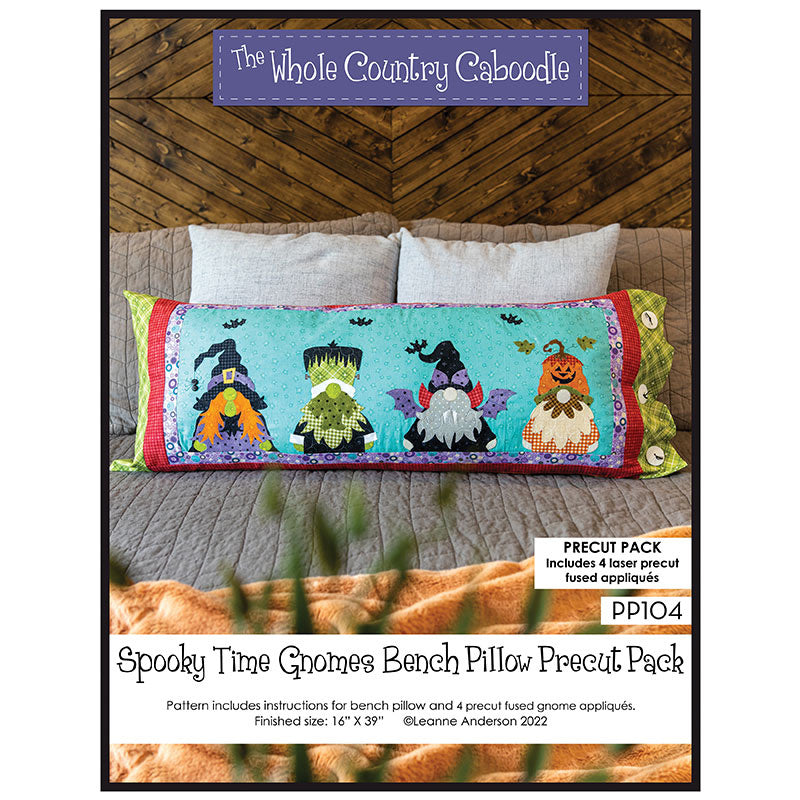 Spooky Time Gnomes Bench Pillow Precut Pack Primary Image