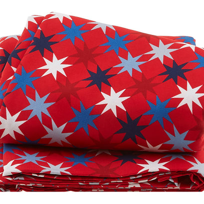 Seeing Stars Red 108" Wide Backing 3 Yard Cut