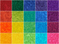 Artisan Batik Solids - Prisma Dyes - Bright RainbowTen Squares Alternative View #2