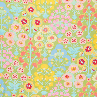 Kaffe - 85 and Fabulous Sprays Lime Yardage