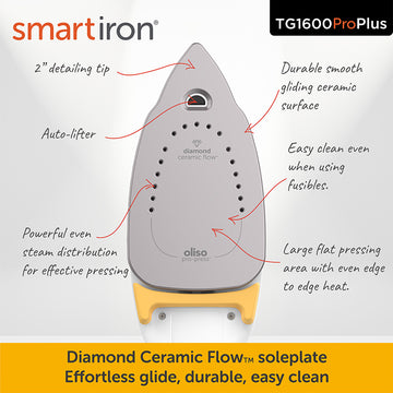 Oliso® TG1600Pro+ Smart Iron® - Yellow Alternative View #2