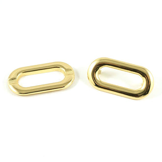 Emmaline Oblong Grommets - Set of Four Gold