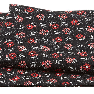 Kiss the Cook - Dancing Daisy Black 2 Yard Cut