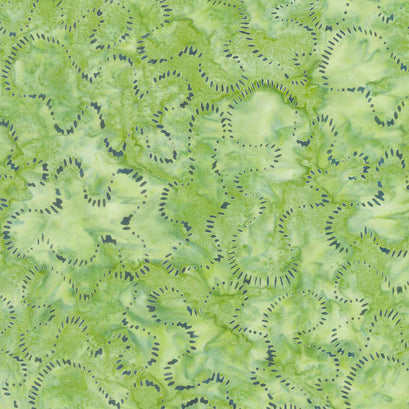 Chromatic Batiks - Stipple Green Lemongrass Yardage