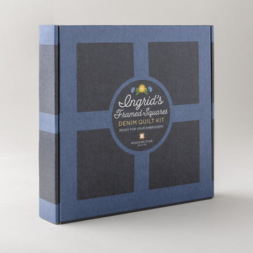 Ingrid's Framed Squares - Denim Quilt Kit Alternative View #4