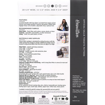 Hamilton Travel Duffle Bag Pattern Alternative View #1