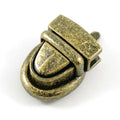 Emmaline Baby Press Lock - Antique Brass Primary Image