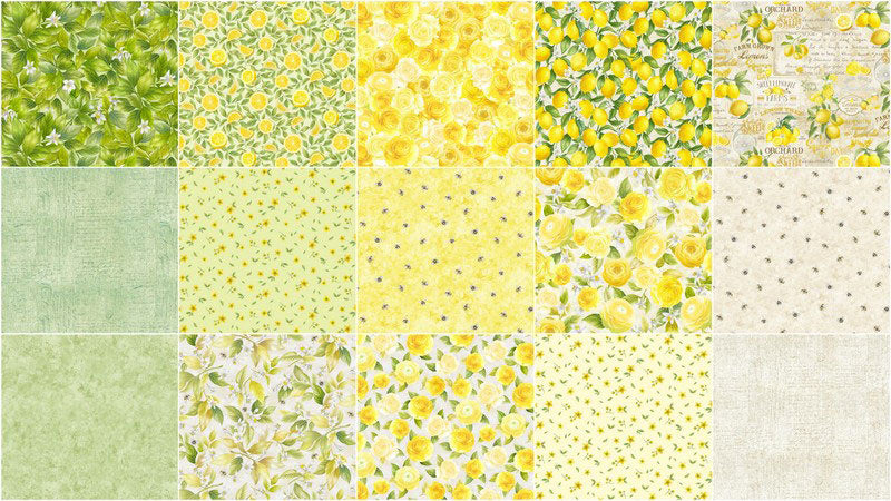 Lemon Bouquet 10" Squares Alternative View #2