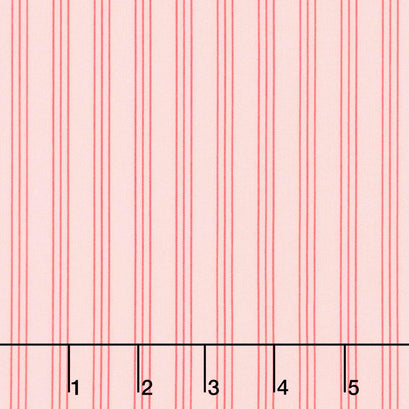 Lighthearted - Stripe Light Pink Yardage