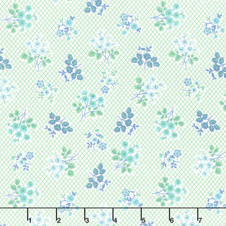 Bee Vintage - Leah Blue Yardage