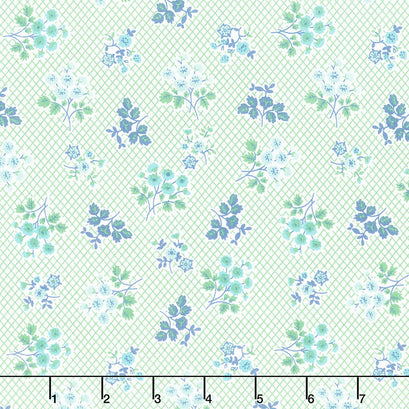 Bee Vintage - Leah Blue Yardage
