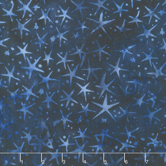 Bountiful Batiks - Matisse Star Blue Universe Yardage