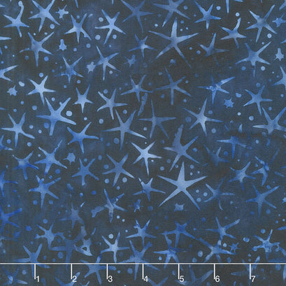 Bountiful Batiks - Matisse Star Blue Universe Yardage